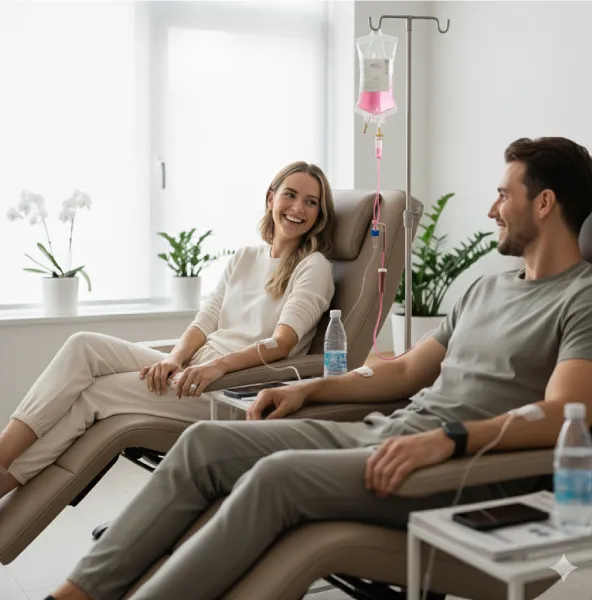 patients having glutathione iv injections